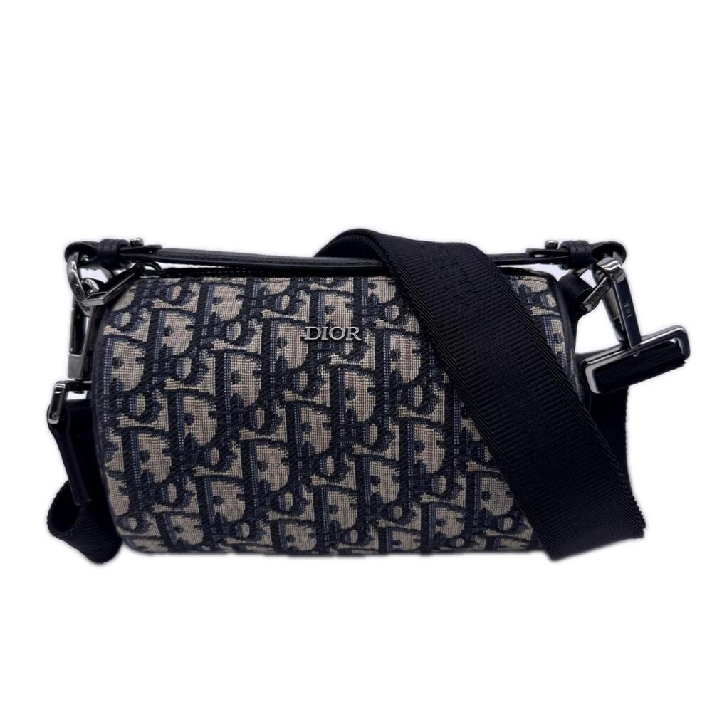 Christian Dior Oblique Jacquard Trotter Mini Roller Bag 1ROPO061 Shoulder Bei...